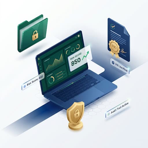 AI-powered banking risk assessment and secure document verification